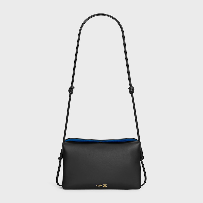 TRIO FLAP IN Smooth Lambskin - BLACK - MINI BAGS - 1 | CELINE