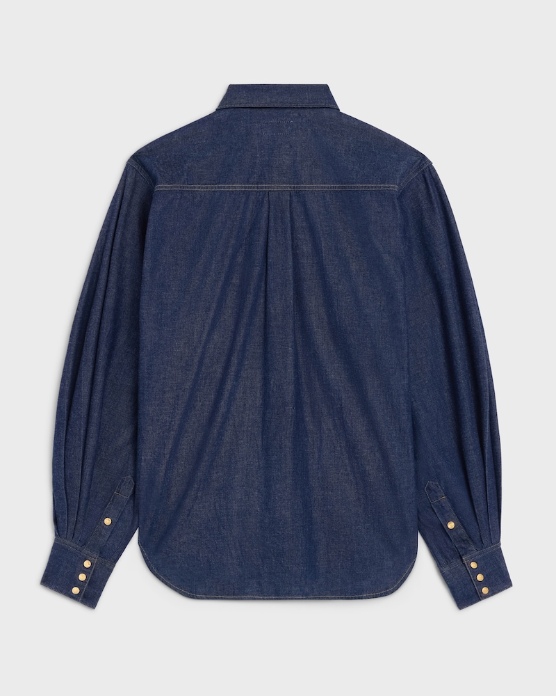 shirt in denim - DARK RINSED -  - 1 | CELINE