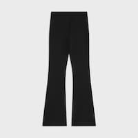 flared trousers IN viscose jersey - BLACK -  - 2 | CELINE