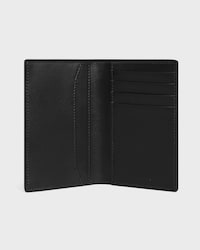 VERTICAL CARD HOLDER IN GRAINED CALFSKIN - BLACK - CARD HOLDERS - 2 | CELINE