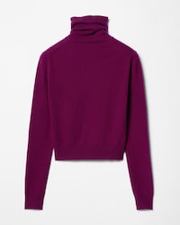ROLLKRAGENPULLOVER AUS KASCHMIR - BORDEAUX/SCHWARZ -  - 2 | CELINE