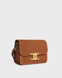 TEEN TRIOMPHE BAG IN NUBUCK CALFSKIN - CAMEL - TRIOMPHE - 2 | CELINE