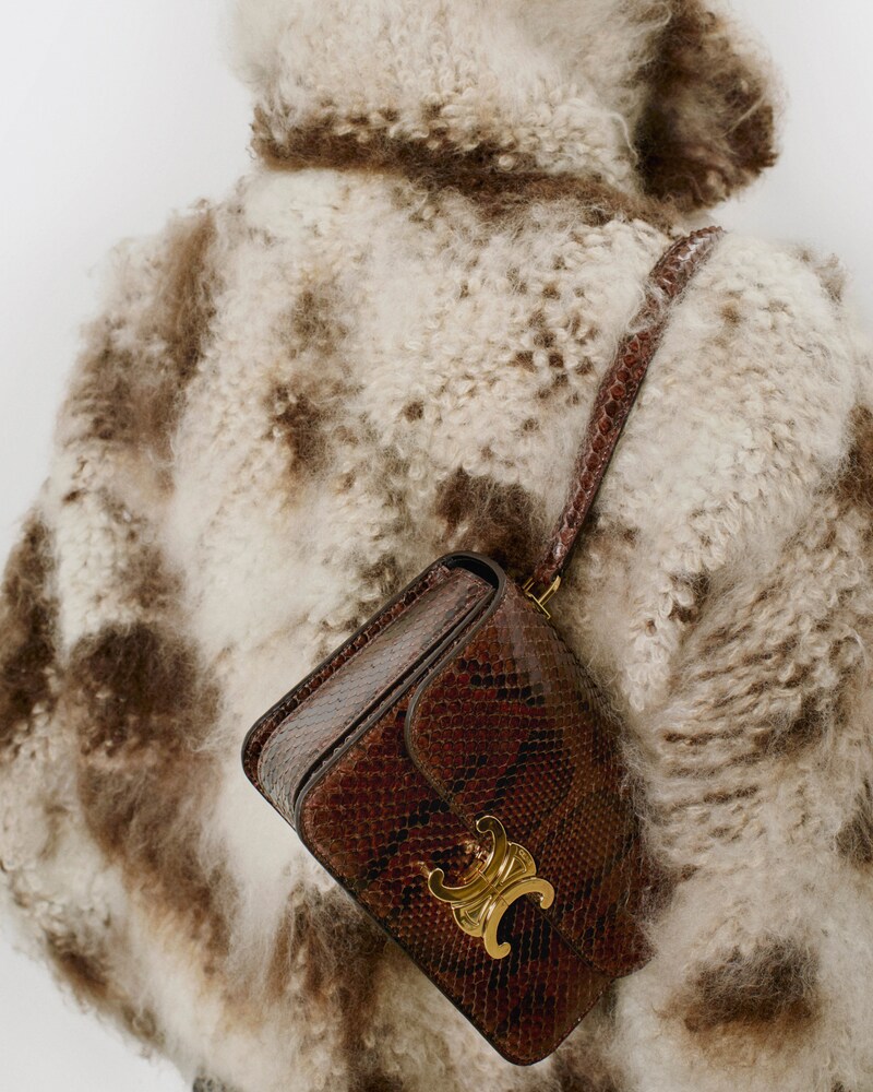 TEEN GARANCE bag IN Python - HICKORY | CELINE