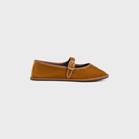 ÈVE TRIOMPHE BALLERINA IN VELVET - COPPER -  - 1 | CELINE