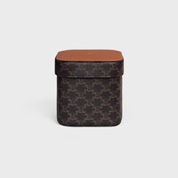 Large Box in Triomphe Canvas and Calfskin - TAN - HOME - 2 | CELINE