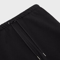 celine shorts in cotton fleece - BLACK / WHITE -  - 2 | CELINE