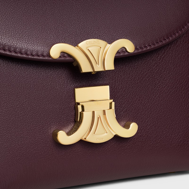 TEEN NINO BAG IN SUPPLE GRAINED CALFSKIN - DEEP BURGUNDY - NINO - 1 | CELINE
