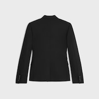 cavaliere jacket IN stretch wool gabardine - BLACK -  - 2 | CELINE