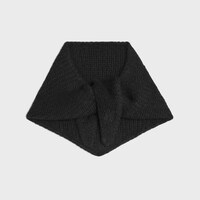 bandana IN cashmere silk - BLACK -  - 2 | CELINE