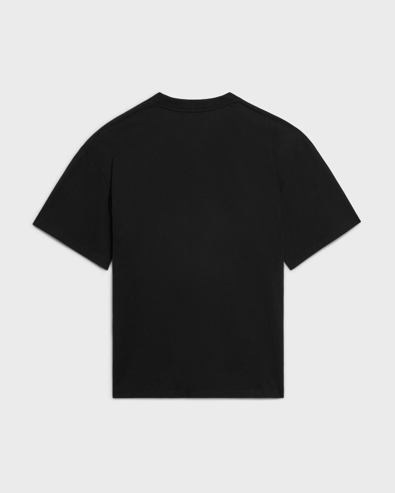 t-shirt IN cotton jersey - BLACK / MULTICOLOR -  - 1 | CELINE