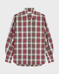 shirt IN tartan cotton - WHITE/RED/GREEN -  - 1 | CELINE