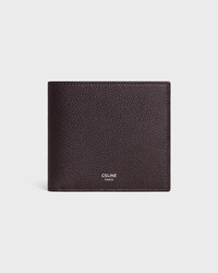 Bi-fold Wallet IN GRAINED CALFSKIN - ESPRESSO - WALLETS - 1 | CELINE