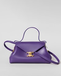 SMALL FLAIR BAG IN SHINY CALFSKIN - PURPLE - EVENING - 1 | CELINE