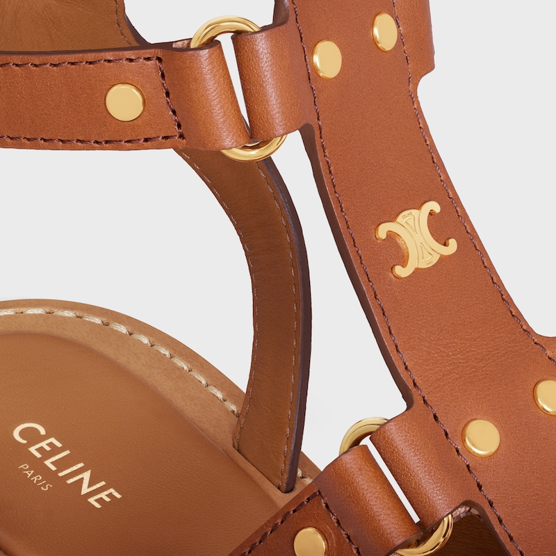 CELINE 림피아 글래디에이터 샌들 - 카프스킨 - 탠 -  - 1 | CELINE