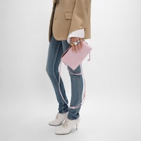 TRIO FLAP IN Smooth Lambskin - DIRTY PINK - EVENING - 2 | CELINE