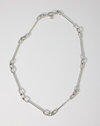 COLLAR CON CHARMS CELINE DE LATÓN CON ACABADO RODIADO - PLATA - CHARMS - 1 | CELINE