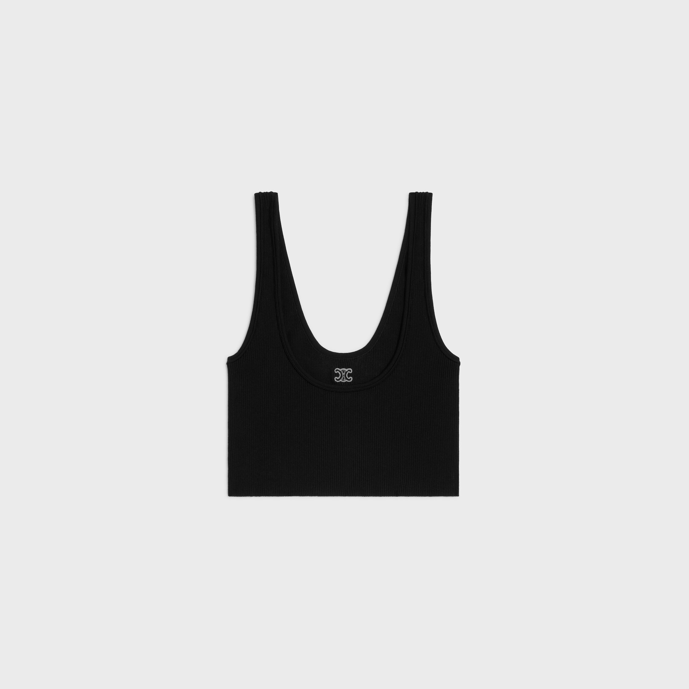 triomphe bra IN athletic cotton - BLACK | CELINE