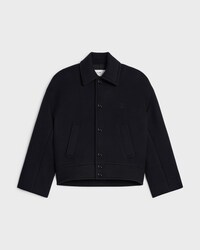 jacket IN double-face wool cashmere - BLACK -  - 1 | CELINE