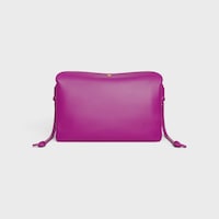 TRIO FLAP IN Smooth Lambskin - MAGENTA - CROSS-BODY BAGS - 2 | CELINE
