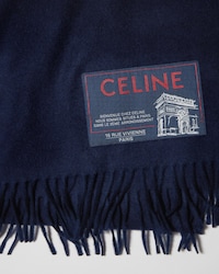 ÉCHARPE EN  LAINE ET CACHEMIRE - Marine -  - 2 | CELINE