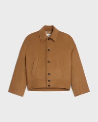 jacket IN double-face wool cashmere - CAMEL -  - 1 | CELINE