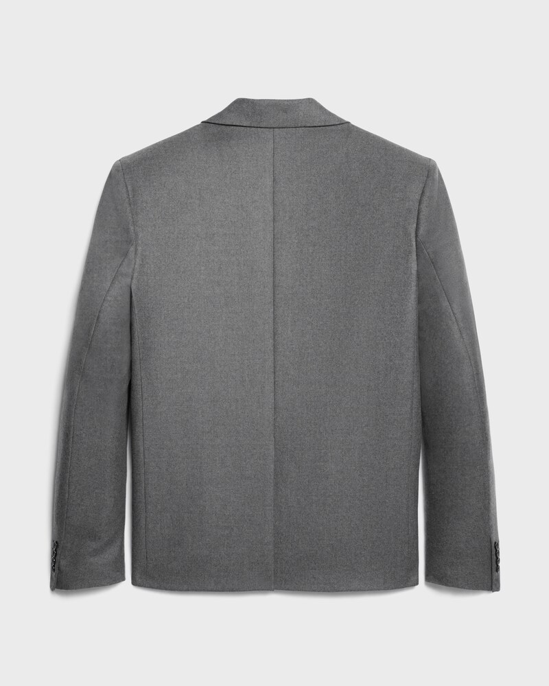 mercer jacket IN cashmere flannel - GRIS MELANGE -  - 1 | CELINE