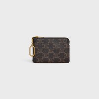 COIN PURSE IN Triomphe Canvas - BLACK - COIN HOLDERS - 1 | CELINE