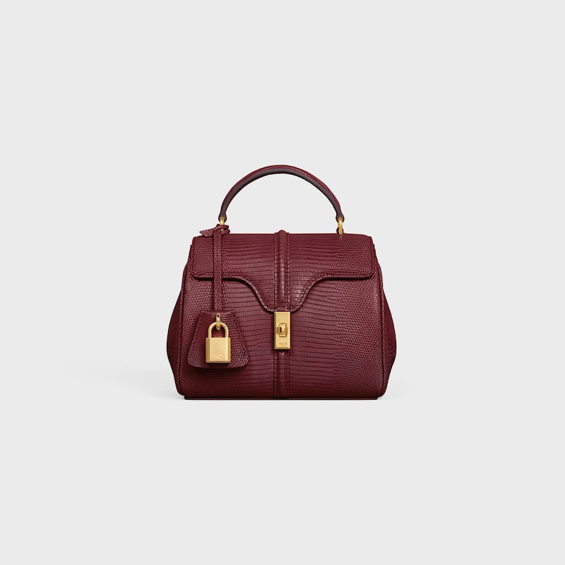 MINI 16 in Lizard - LIGHT BURGUNDY - MORE LINES - 1 | CELINE