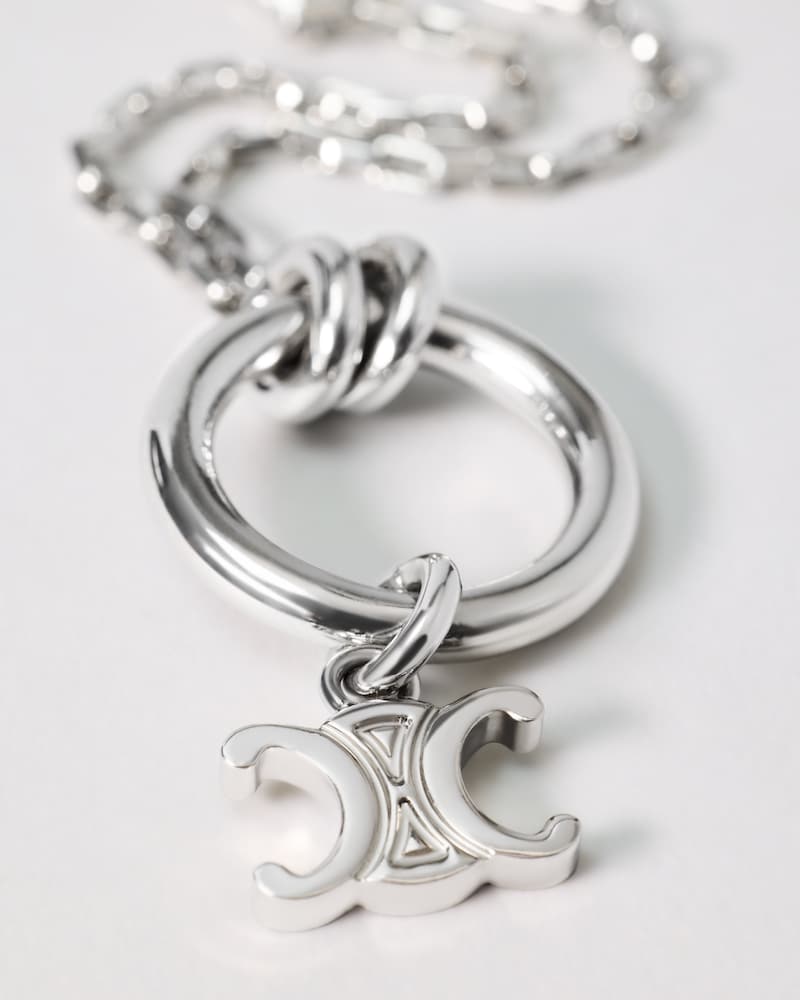 CELINE CHARMS TRIOMPHE铑银色饰面项链 - 银色 - FORMES SIMPLES - 1 | CELINE