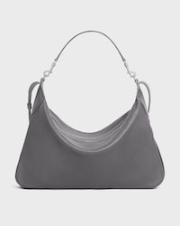 Large Romy IN SUPPLE GRAINED CALFSKIN - GREY - CROSS-BODY BAGS - 1 | CELINE