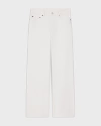 Jolene Jeans AUS schwerem Baumwolltwill - WHITE HEAVY STONE WASH -  - 1 | CELINE