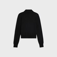 polo sweater IN fine cotton - BLACK -  - 2 | CELINE