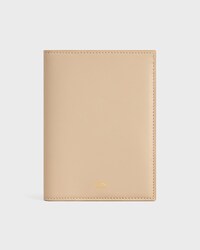 PASSPORT COVER IN SMOOTH CALFSKIN - DEEP IVORY / SANDCASTLE - CARD HOLDERS - 1 | CELINE