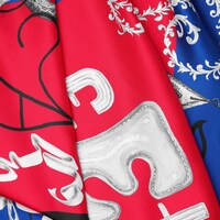 square IN silk twill - RED/BLUE/MULTICOLOR -  - 2 | CELINE