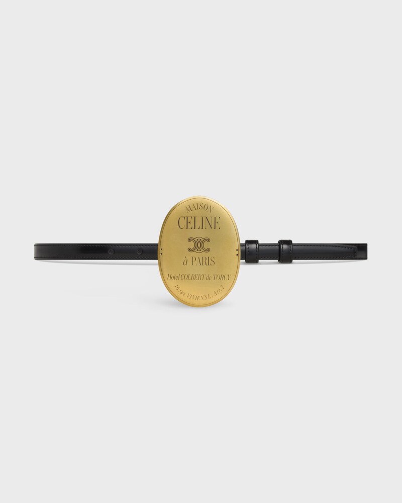 MAISON CELINE BELT IN Taurillon Leather - BLACK -  - 1 | CELINE
