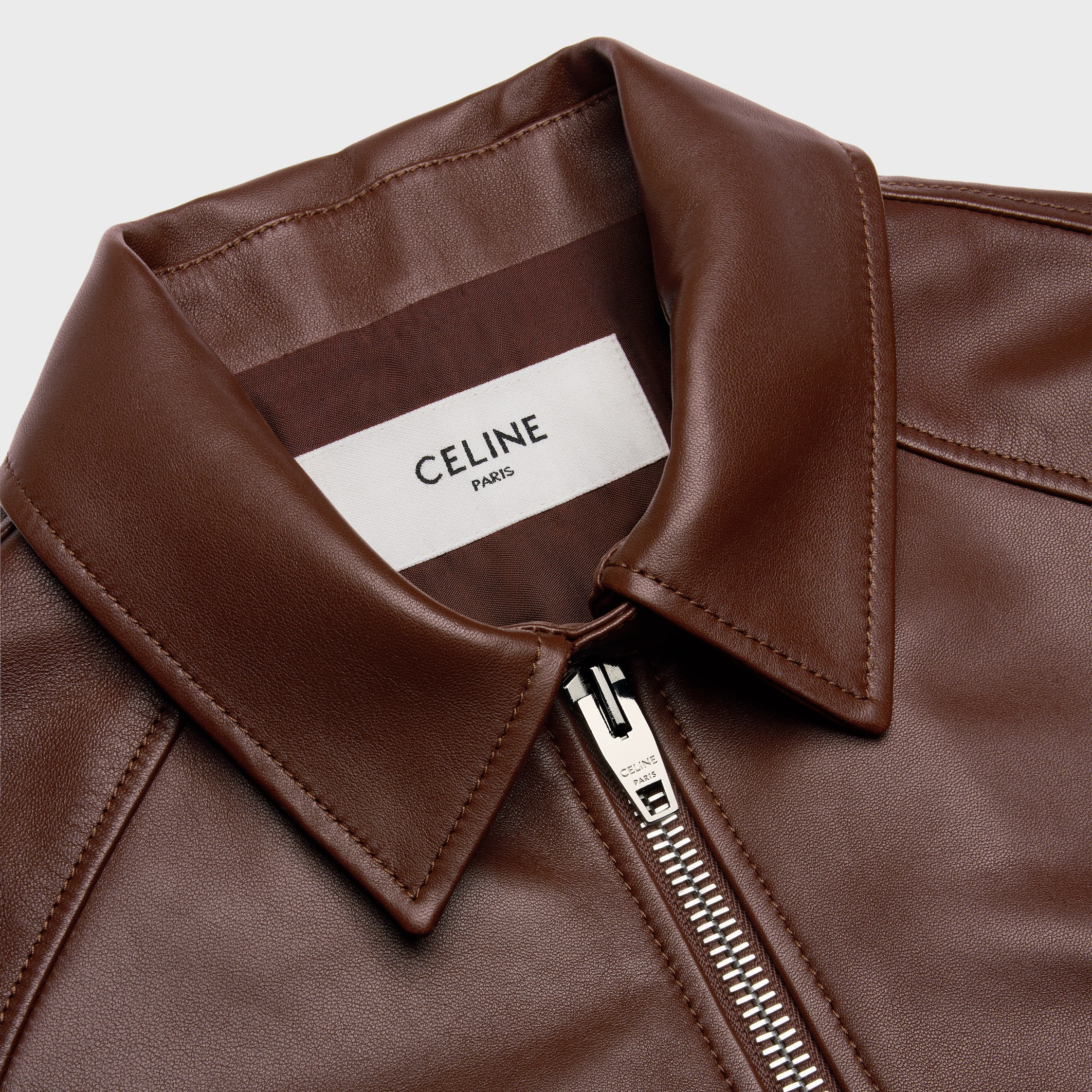 jacket IN lambskin - MAHOGANY | CELINE