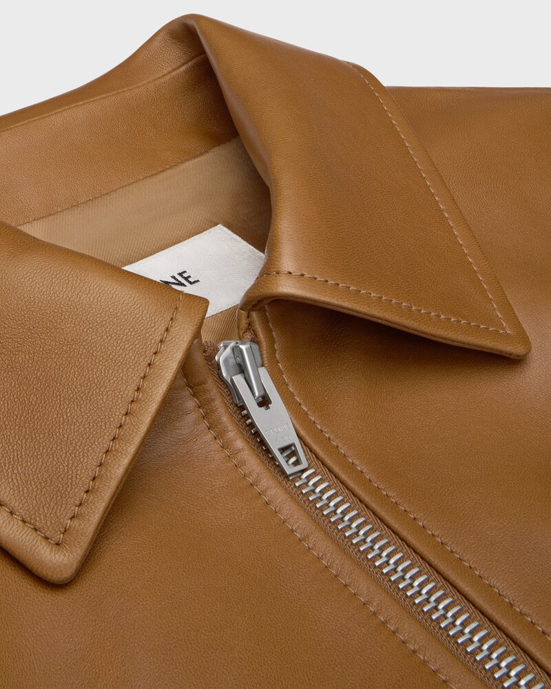 jacket IN plongé lambskin - TOBACCO -  - 1 | CELINE