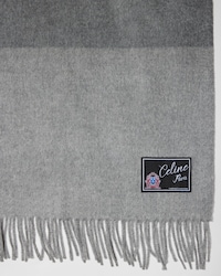 ÉCHARPE EN CACHEMIRE BICOLORE - DARK GREY/GREY -  - 2 | CELINE