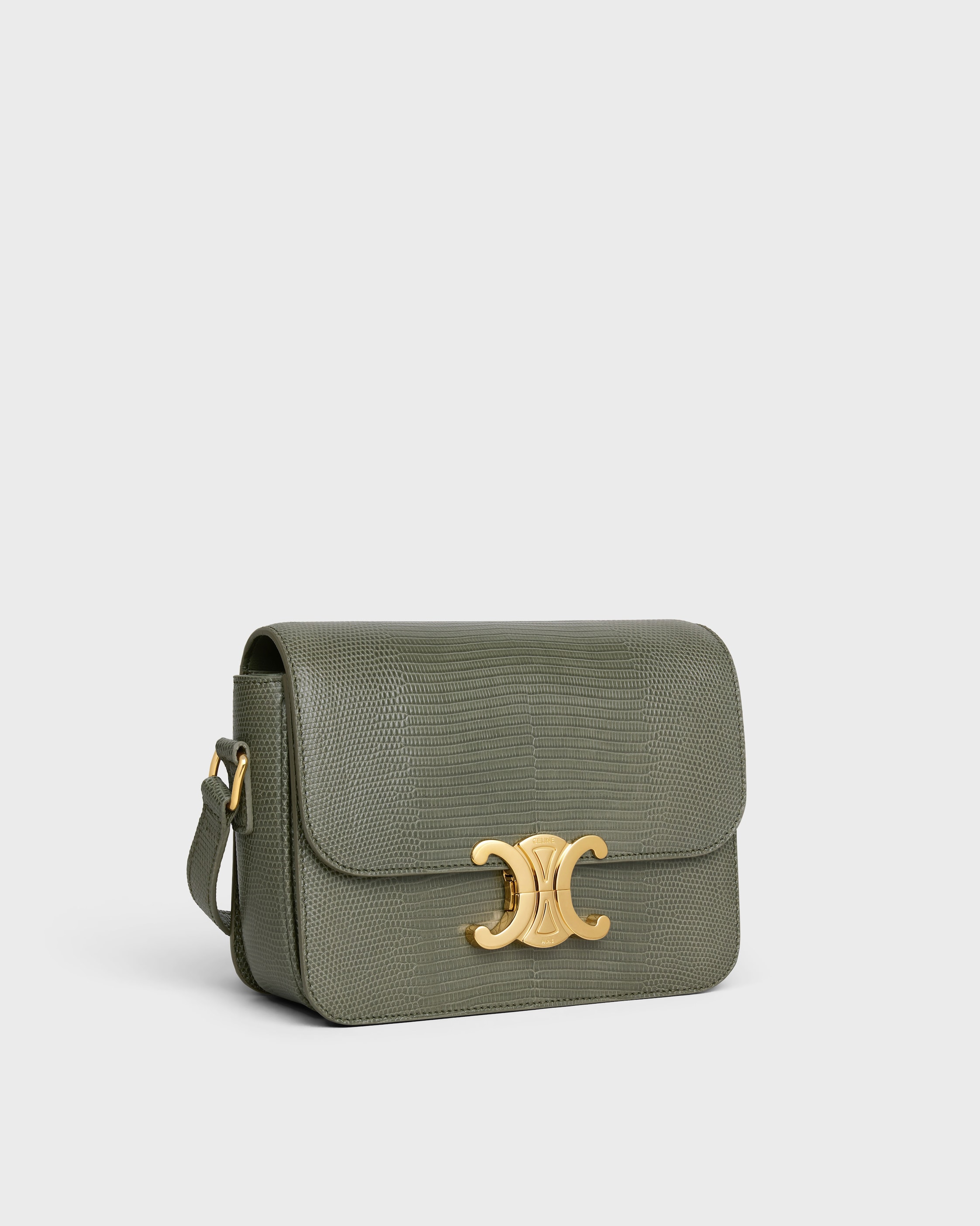 Celine セリーヌ　トリオンフ　トートバッグ　エコバッグ　グリーン　15点 ティーン トリオンフ バッグ / リザード - フォールグリーン | CELINE