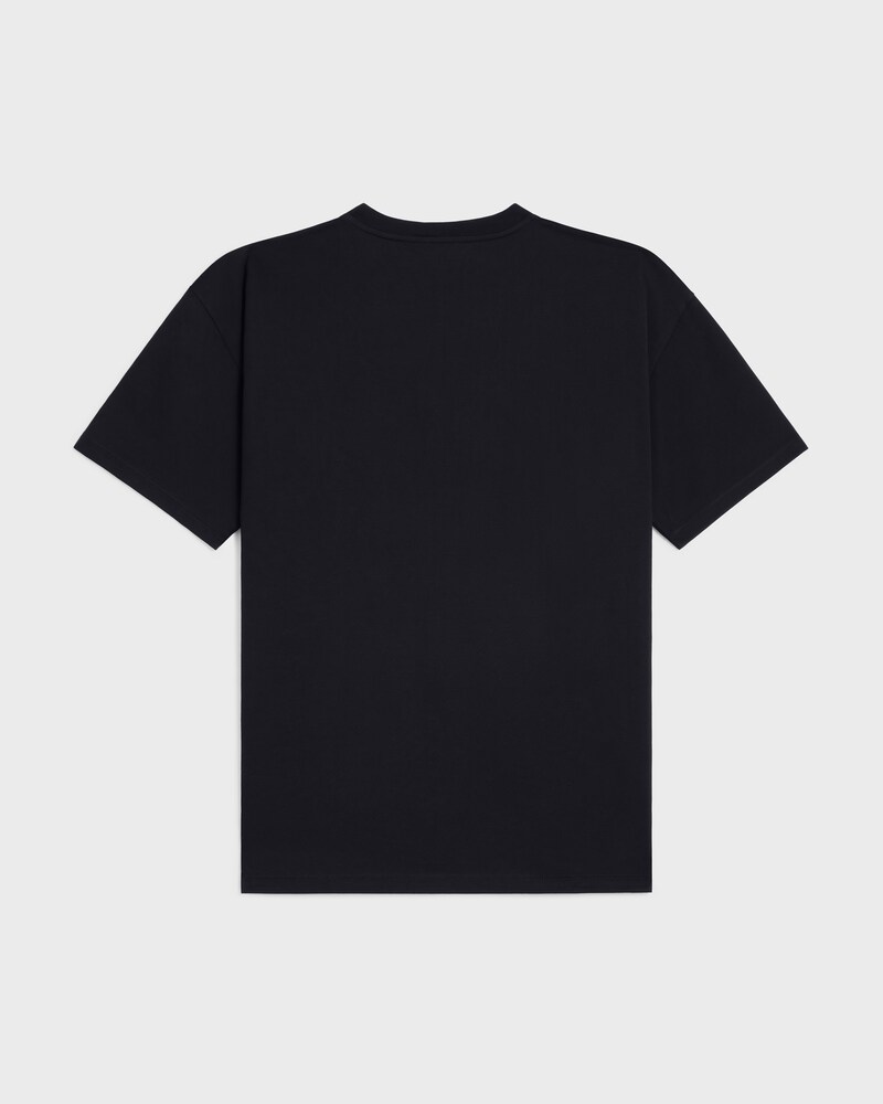 t-shirt loose JERSEY COTON - NOIR / BLANC -  - 1 | CELINE