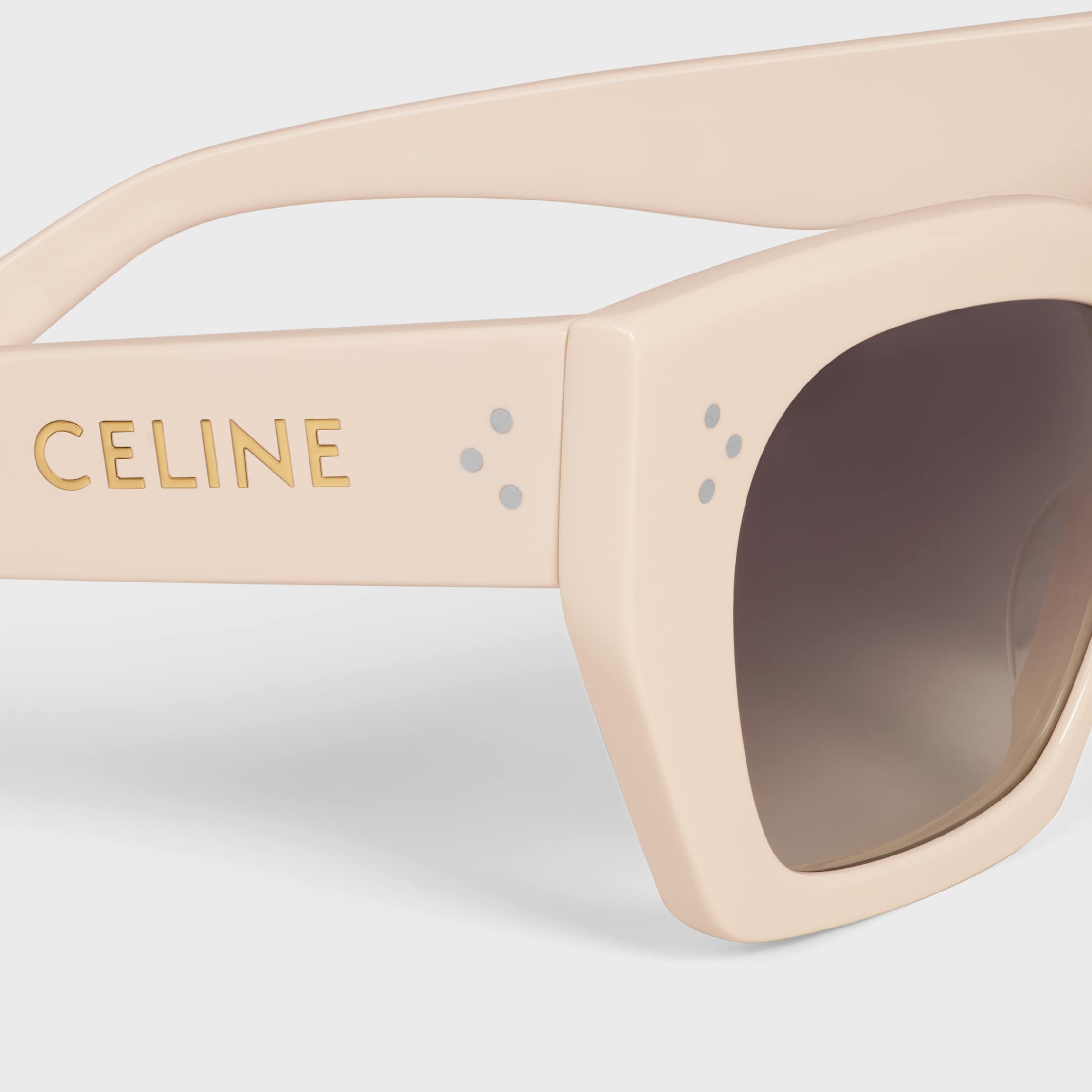 Cat Eye S342 sunglasses in Acetate - IVORY | CELINE