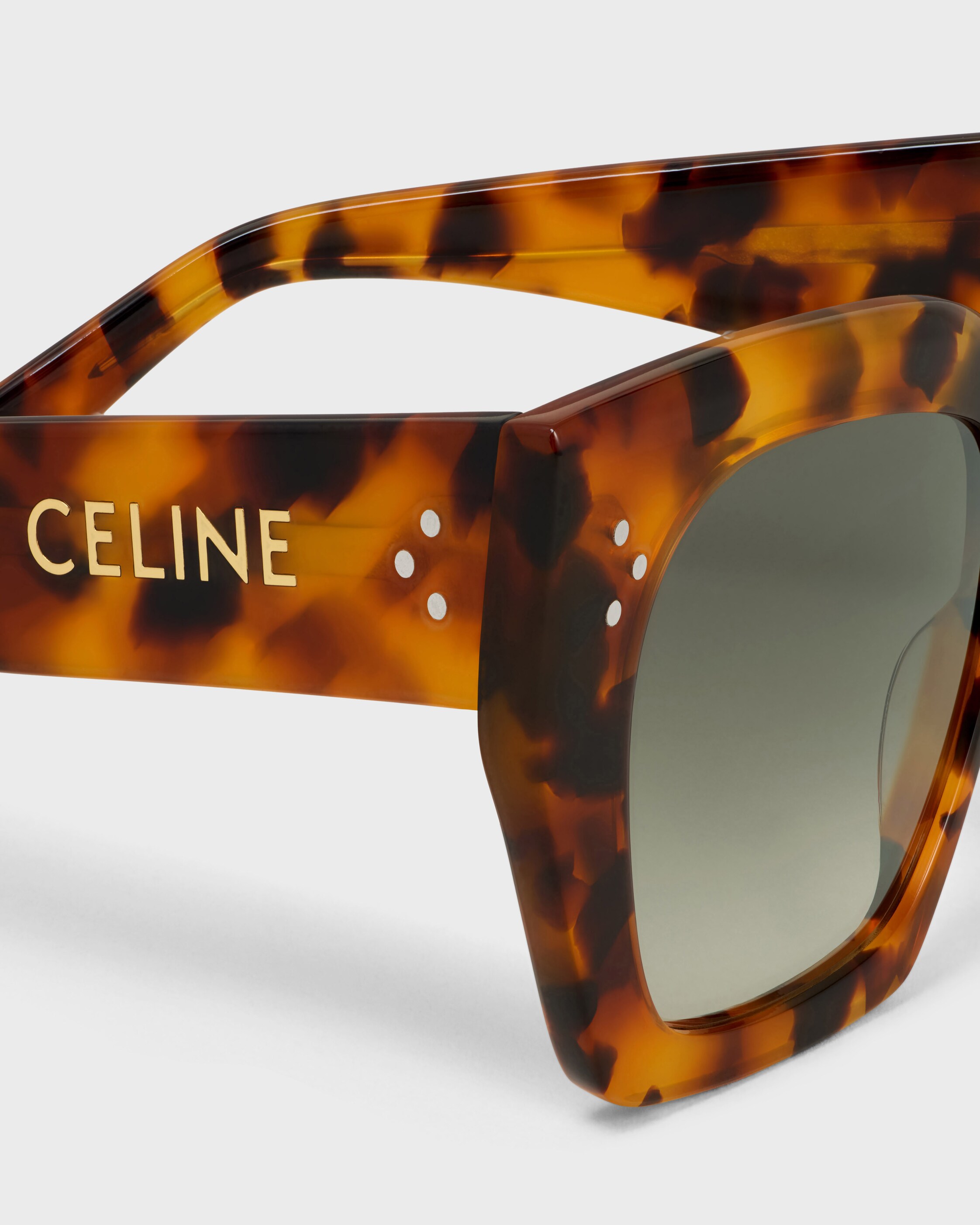 キャットアイ S342 サングラス / アセテート - スポットハバナ | CELINE