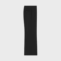 ethan trousers IN wool gabardine - BLACK -  - 2 | CELINE