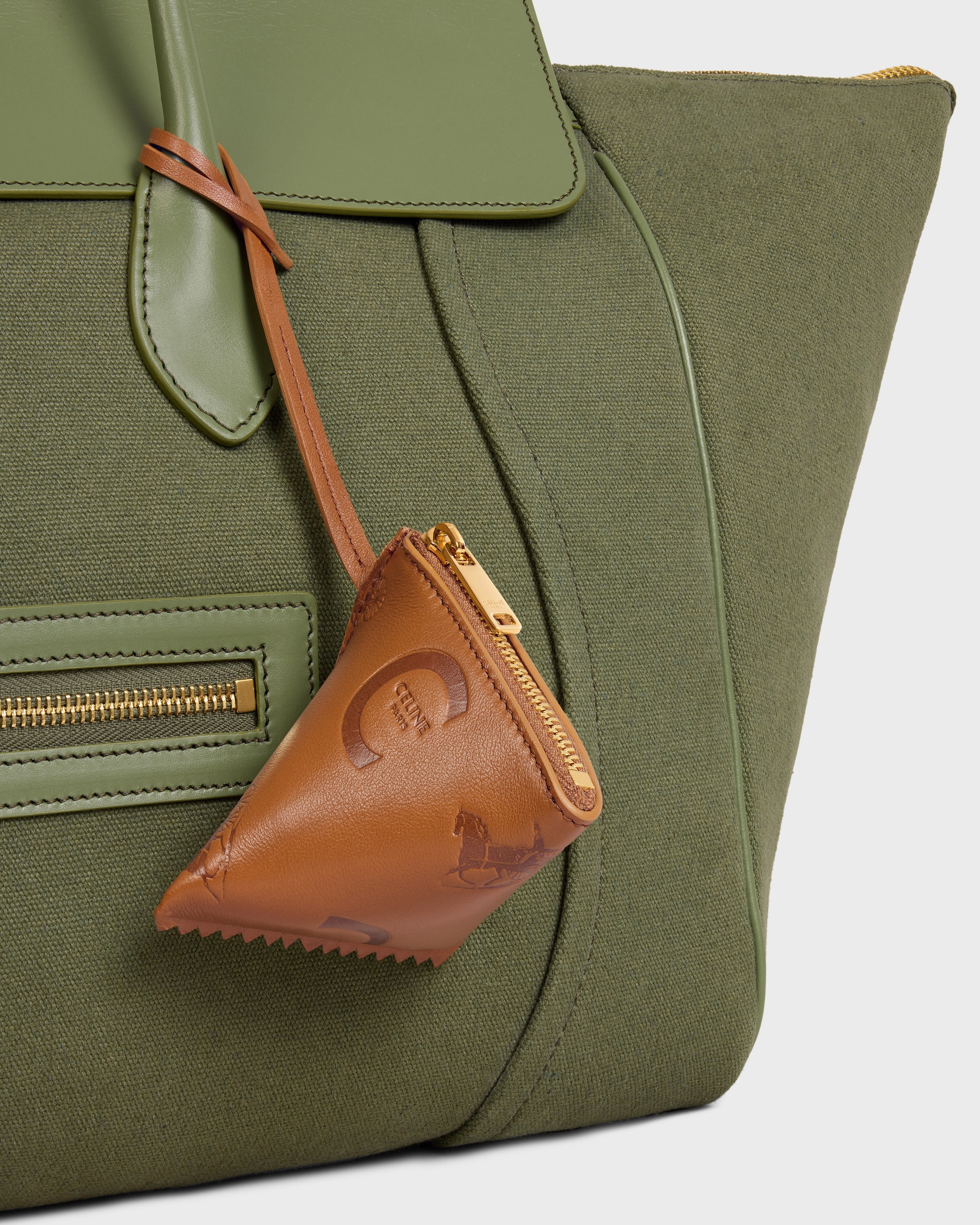 BERLINGOT CHARM IN LAMBSKIN - GOLDEN TAN | CELINE
