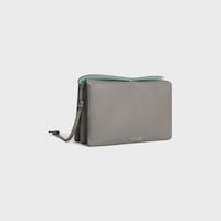 TRIO FLAP IN Smooth Lambskin - LIGHT GRAPHITE - MORE LINES - 2 | CELINE