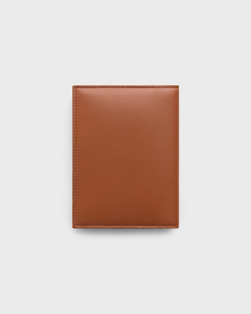 PASSPORT COVER TAKEAWAY IN SMOOTH LAMBSKIN - TAN / BLACK - NEW - 1 | CELINE