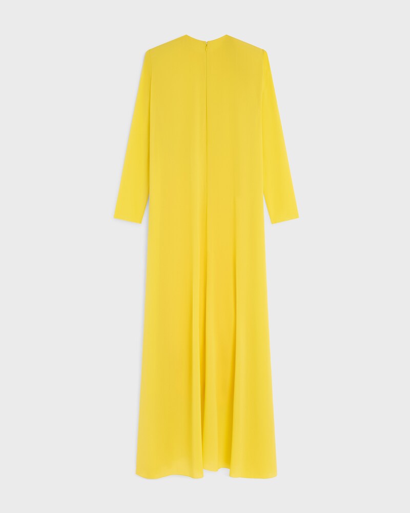 robe GEORGETTE DE SOIE - MIMOSA -  - 1 | CELINE