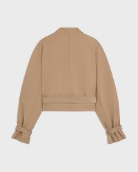 jacket IN COTTON AND WOOL GABARDINE - BEIGE -  - 2 | CELINE
