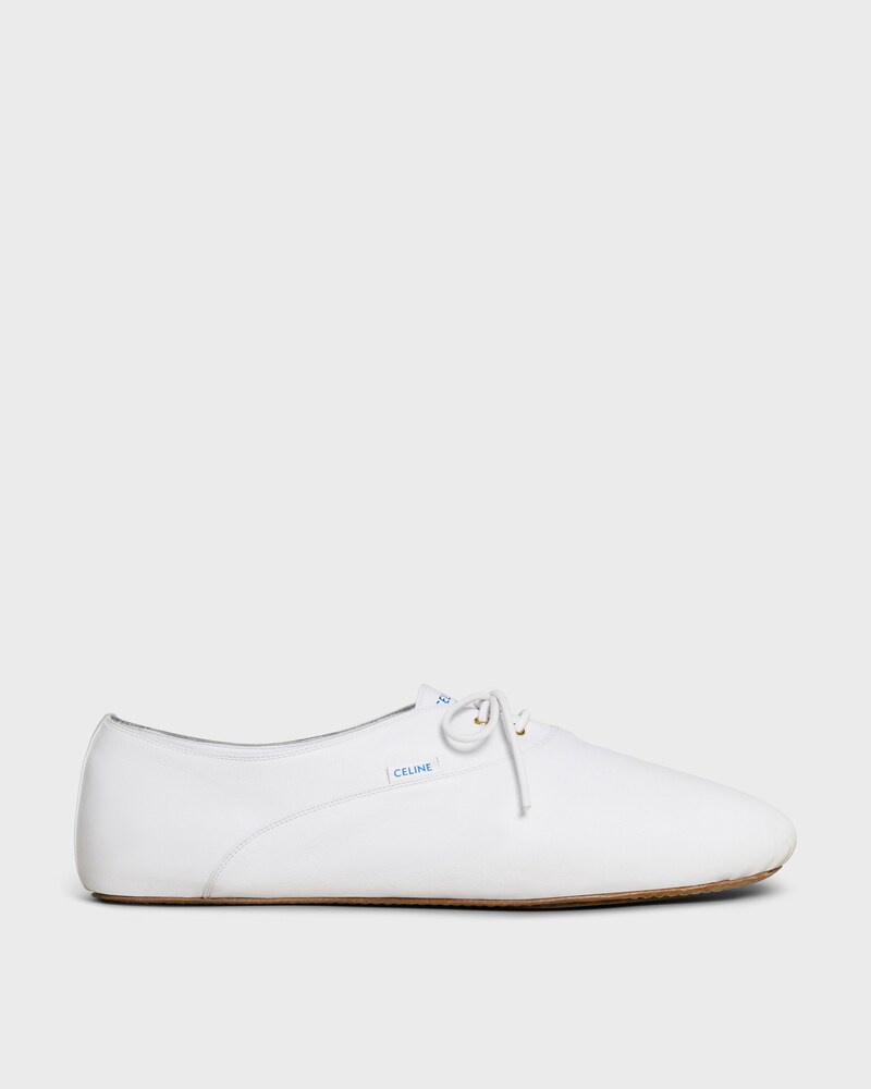 BALLET LACE-UP SHOE IN LAMBSKIN - Ultra White -  - 1 | CELINE