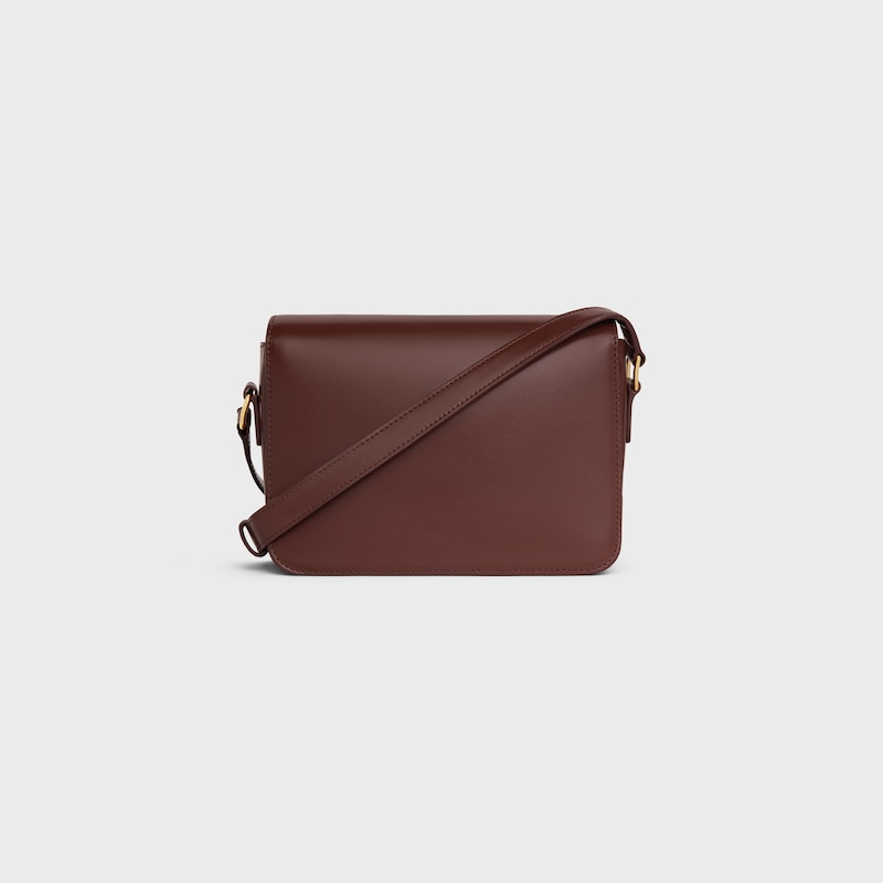 TEEN TRIOMPHE BAG IN shiny calfskin - CHESTNUT - TRIOMPHE - 1 | CELINE